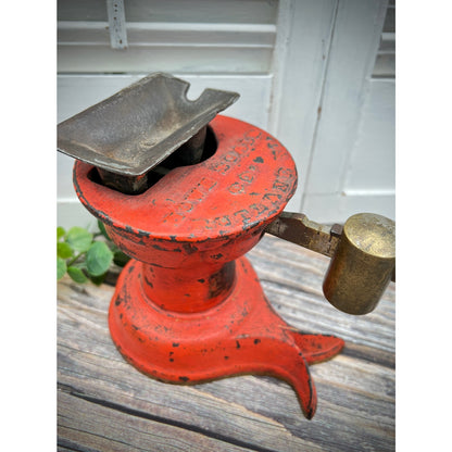 Antique Red Split Tail Cast Iron & Brass Howe Company Scale