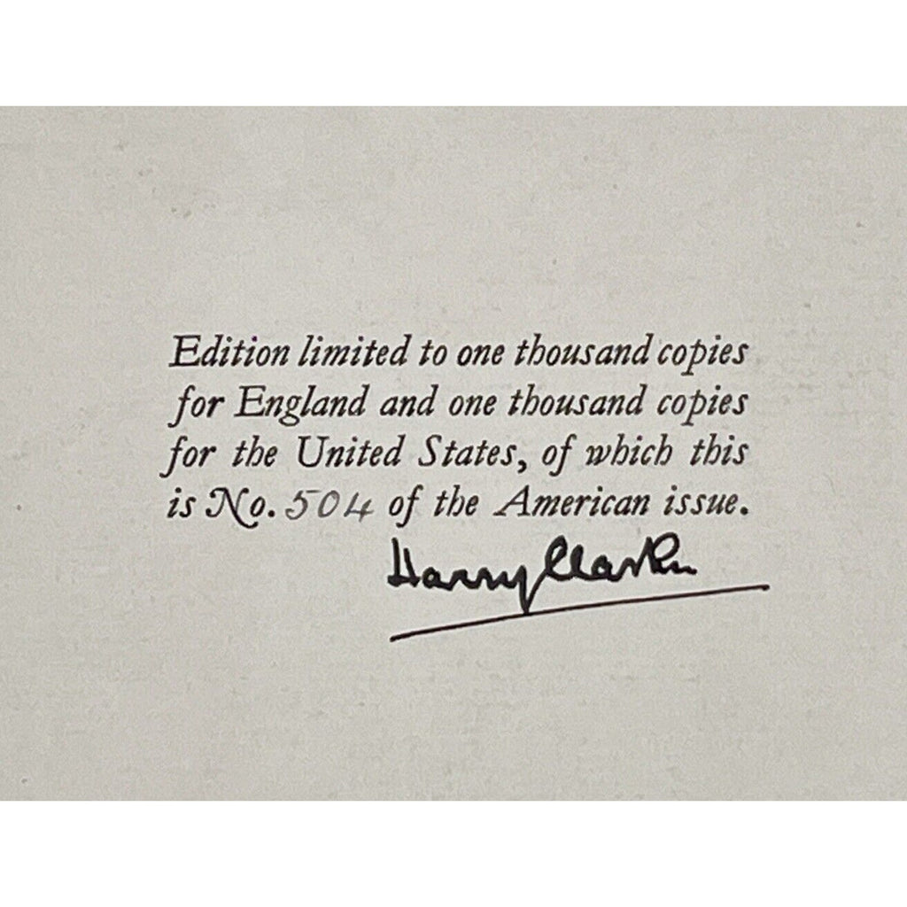 Faust 1925 illustrated edition, limited to England and the US; No. 504 American issue, signed.