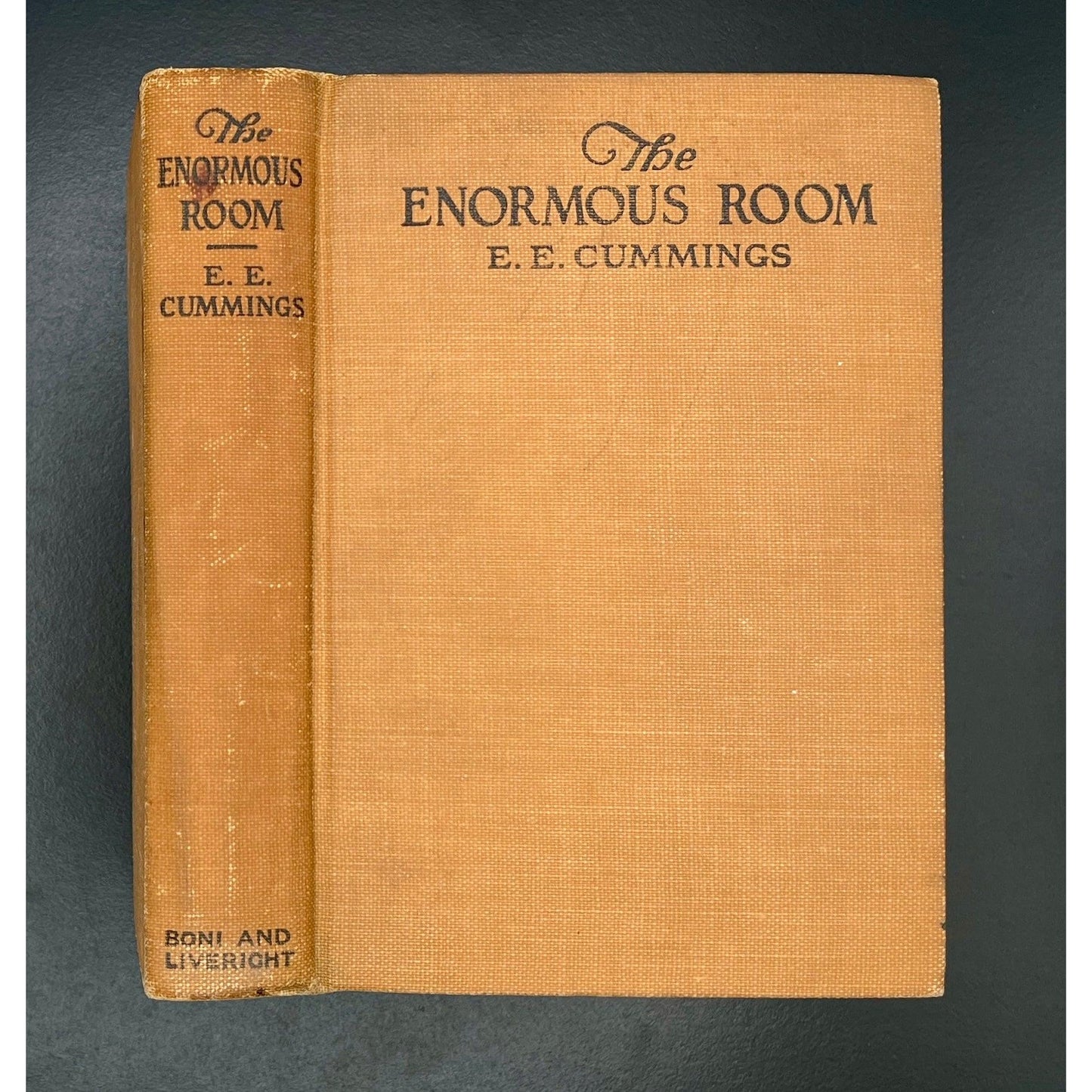 The Enormous Room, E.E. Cummings, 1922 1st Edition, 1st Printing