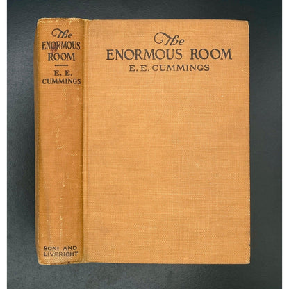 The Enormous Room, E.E. Cummings, 1922 1st Edition, 1st Printing