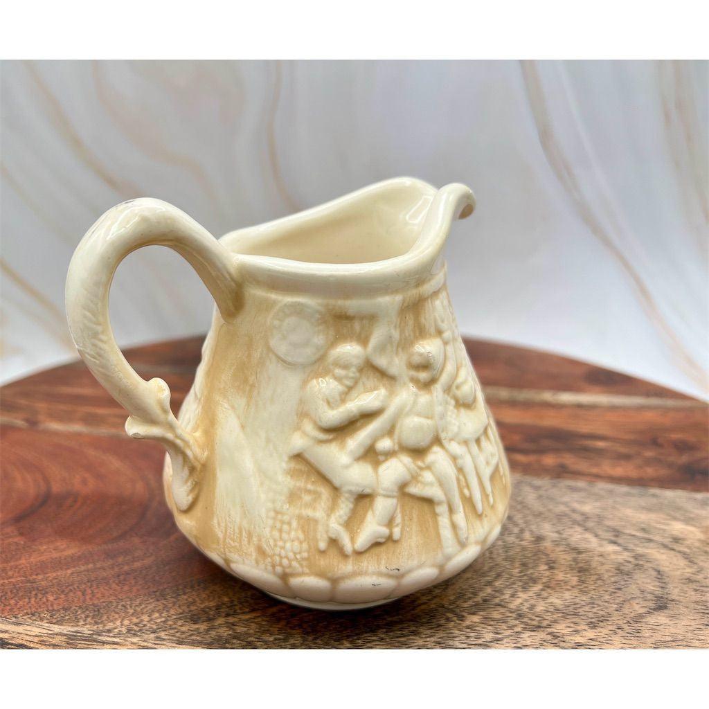 Tam O'Shanter Vintage Ceramic Sugar & Creamer Set Tavern Scene Beige - That’s My JAmm