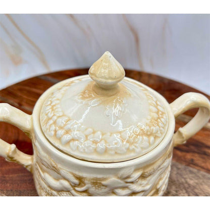 Tam O'Shanter Vintage Ceramic Sugar & Creamer Set Tavern Scene Beige - That’s My JAmm