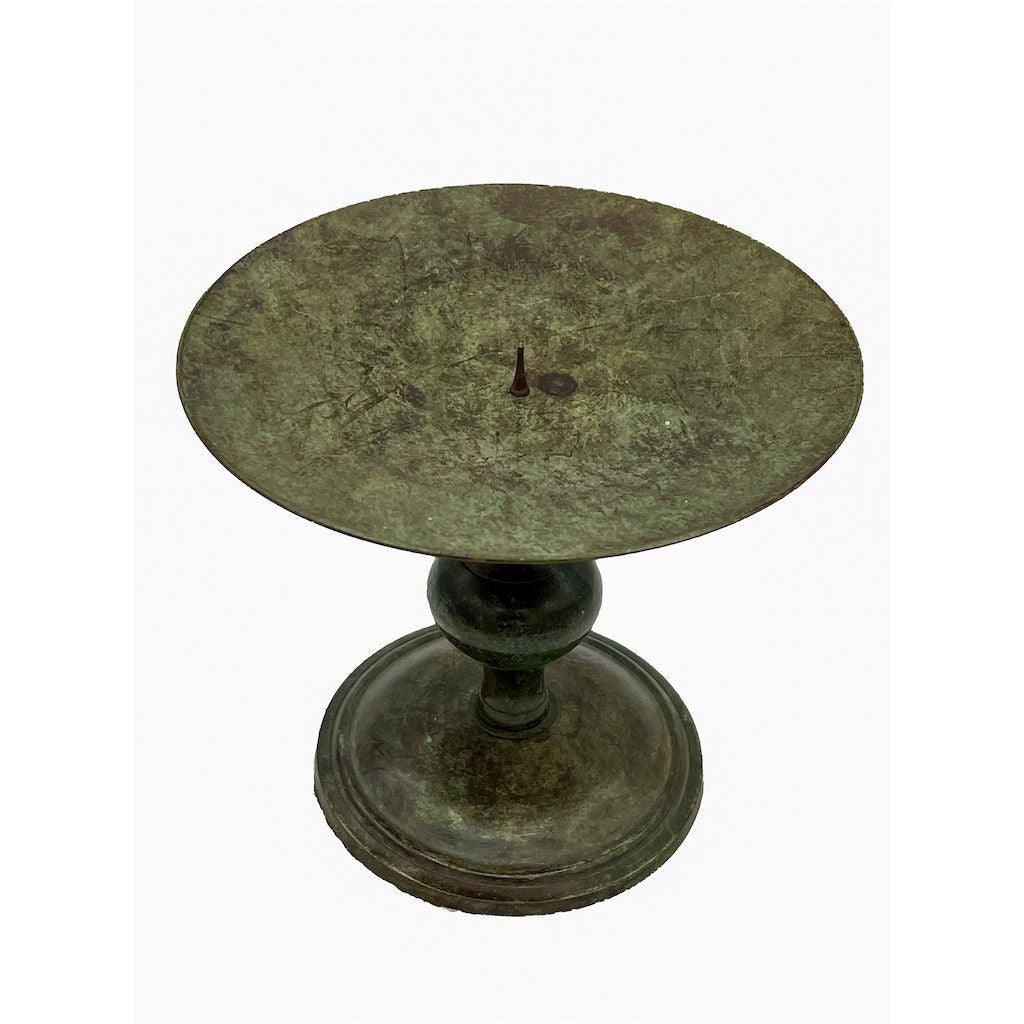 Vintage Green Patina Candle Holder Decor - That’s My JAmm
